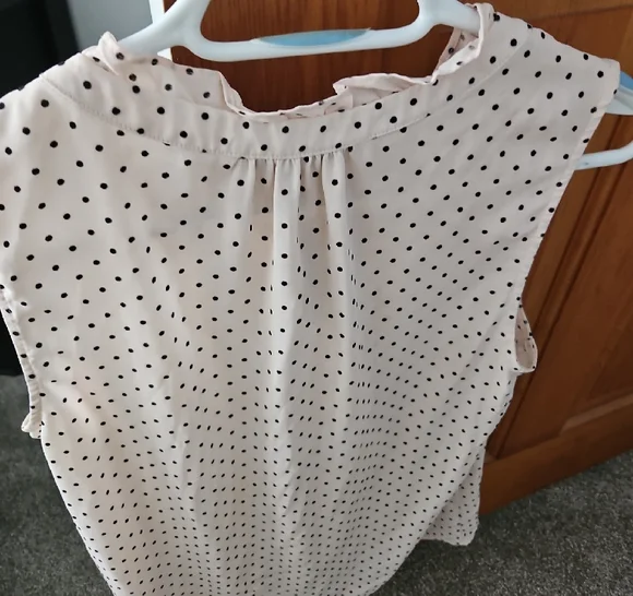 Treasure & Bond Light Pink Polka Dot Sleeveless Top - Picture 3 of 5